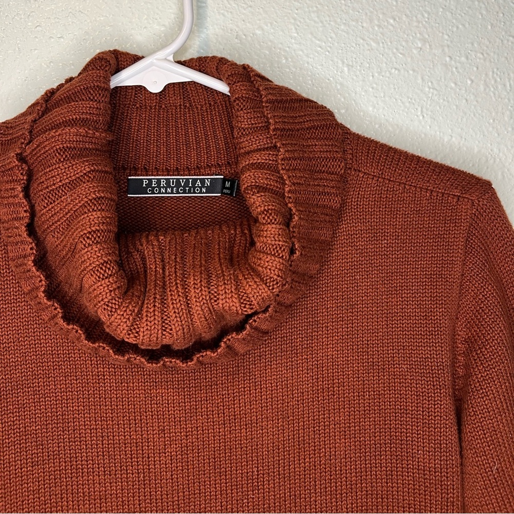 Medium turtle neck‎ Peruvian connection sweater